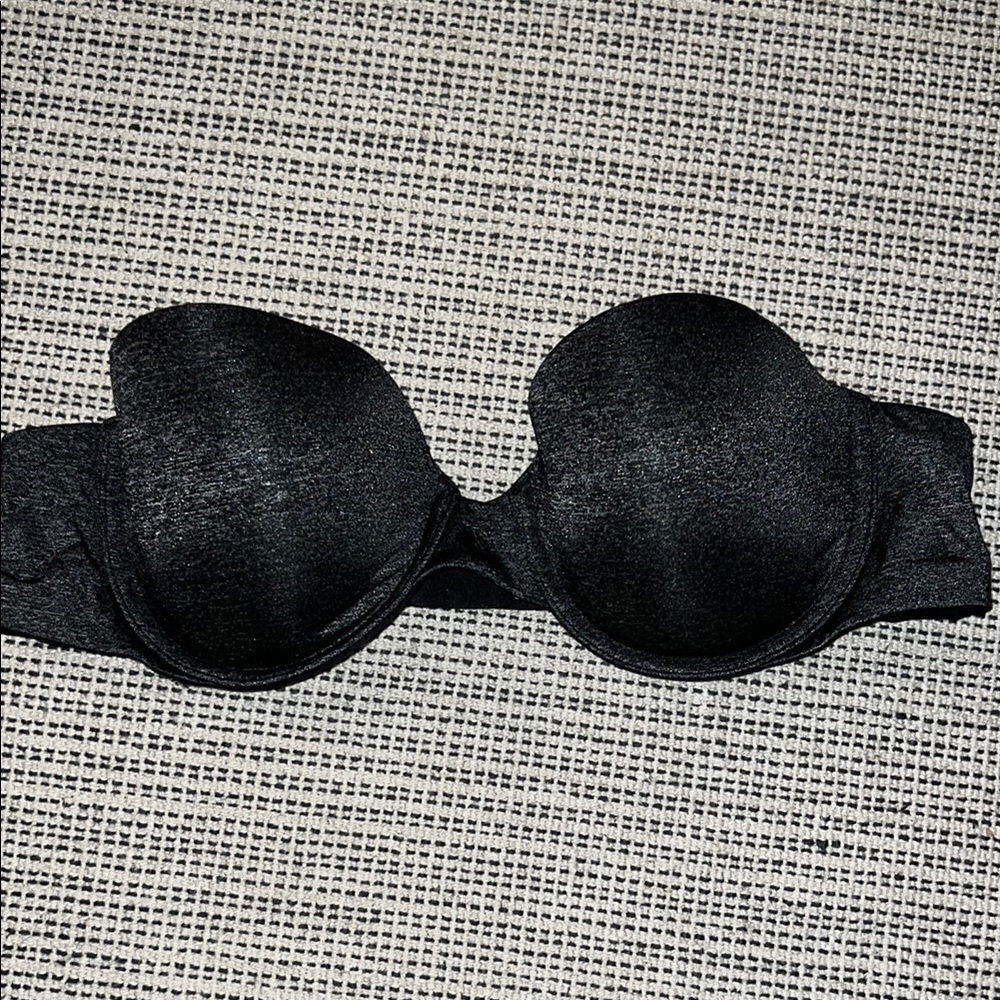 Victoria's Secret Black T-Shirt Strapless Bra
